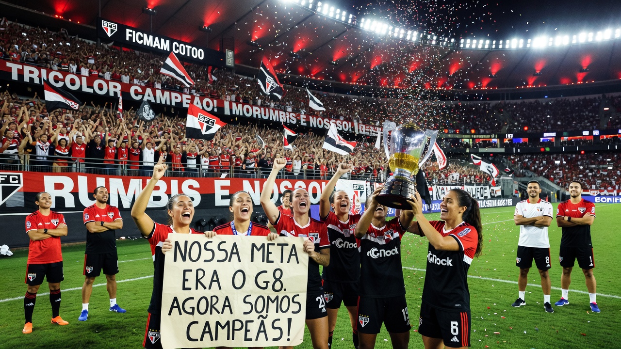São Paulo vira a chave do G8 e conquista o Brasileirão Feminino